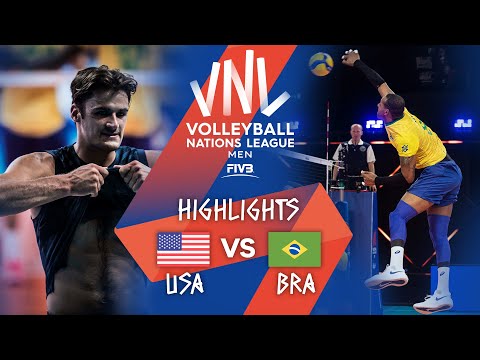 USA vs. BRA - Highlights Week 1 | Men's VNL 2021