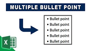 How to put multiple Bullets points in one cell in Excel