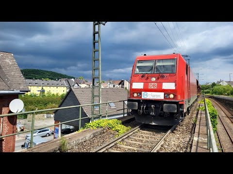 4K Führerstandsmitfahrt Streckenkunde Br185 von Bochum nach Koblenz
