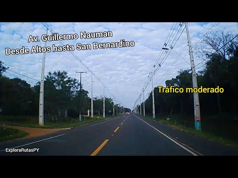 Av. Guillermo Nauman - Desde Altos hasta San Bernardino #rutas #paraguay #viajes #viajemos 