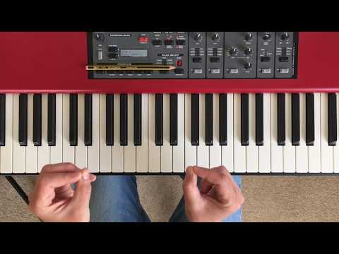 Play a ballad style piano improvisation using a simple chord progression