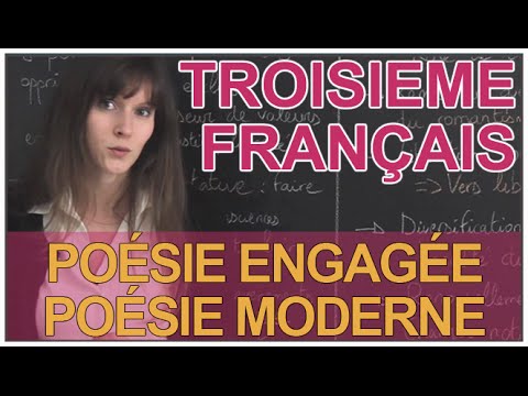 Poésie engagée et poésie moderne