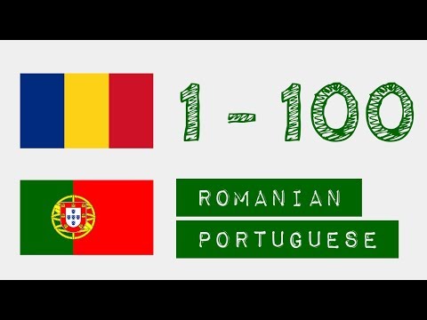 Números de 1 a 100 - romena - Português