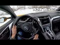 Acura NSX Winter Drive Will It Drift In Snow POV