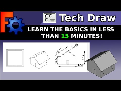FreeCAD Learn the Basics of Tech Draw Workbench in 15 minutes. Technical Drawing Beginners Tutorial