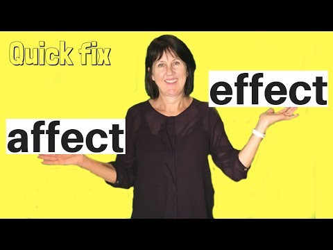 affect or effect? | Confusing words in English