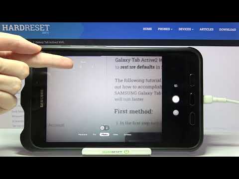 How to Change Volume Button Function in Camera in SAMSUNG Galaxy Tab Active2 - Camera Settings