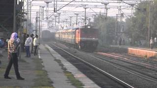 preview picture of video 'Aggression Let Loose At Asaoti..... Bhopal Shatabdi at 150kmph meets U.P.S.K !!'