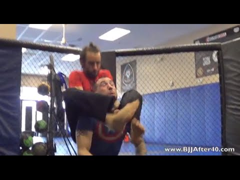 BJJ After 40 Ninja Back Take + "Evil Ninja Choke" Jiu-Jitsu Black Belt Mike 'Spider Ninja' Bidwell