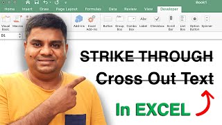 How to Put a Line Through Text in Microsoft Excel
