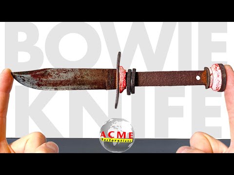 Rusty Bowie Knife Restoration,  No Shortcuts.