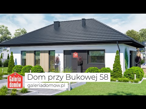 Projekt domu przy Bukowej 58 - GaleriaDomow.pl