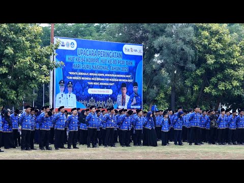 UPACARA PERINGATANHUT KE-54 KORPRI, HUT KE-80 PGRI DAN HARI GURU NASIONAL TAHUN 2025