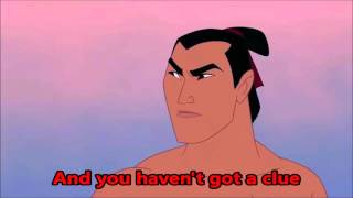 I&#39;ll Make A Man Out of You Lyrics - Mulan
