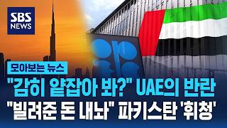 '어린 동생' 취급받던 UAE의 반란.. "빌려준 돈 다 내놔" 파키스탄 '휘청' / SBS / 모아보는 뉴스
