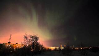 preview picture of video 'Aurora Borealis timelapse in Murmansk, Russia'