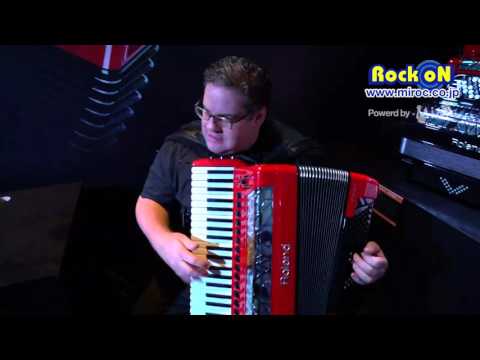 Roland V-Accordion Demo in NAMM 2016 by Rock oN