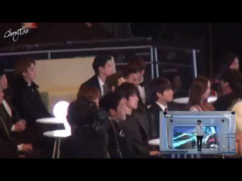EXO and INFINITE reaction to Epik high's Born Hater at MAMA 2014 (120214)