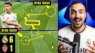 Arda Güler Monaco Maçında Yıldızlaştı 🌟 | Real Madrid 6-1 Monaco | Şampiyonlar Ligi