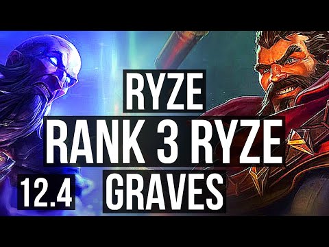 RYZE vs GRAVES (MID) | Rank 3 Ryze, 8/3/21, Rank 16 | KR Challenger | 12.4