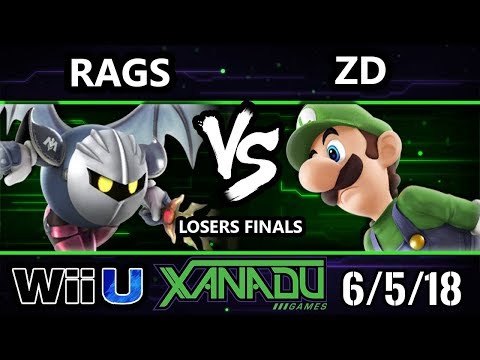 S@X 253 Smash 4 - Rags (Metaknight) Vs. ZD (Luigi) - Wii U Losers Finals