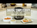 Cuiseur à riz et cuit-vapeur Digital Simplicity™ 4,75 L
