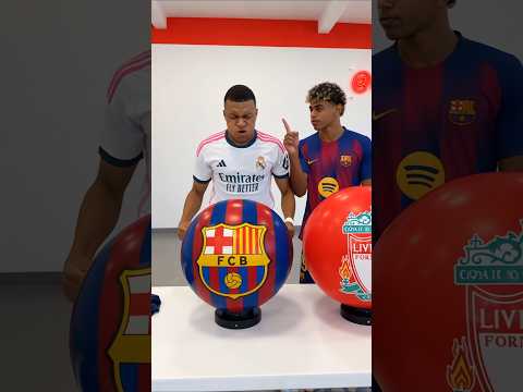 Real Madrid or Barcelona?⚽🥳#football #mbappe #lamineyamal