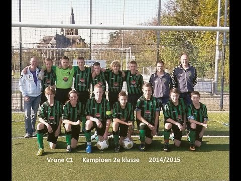 Vrone C1 kampioen 2e klasse 9 mei 2015