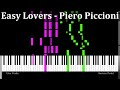 Easy Lovers - Piero Piccioni | Piano Tutorial【Synthesia-style】