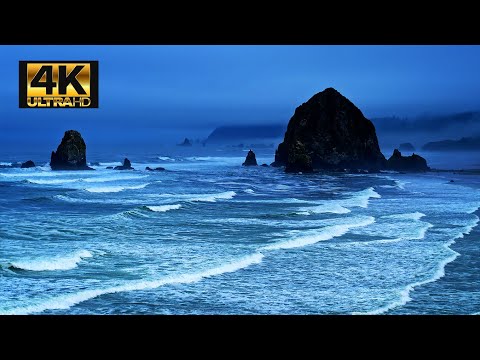 Epic Ambience With Drone Fly By Footage | Oregon Coast 4K 🌊