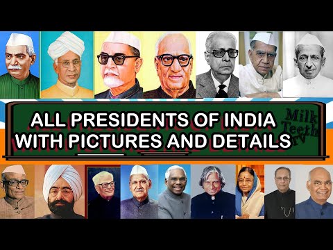 List of Presidents of India from 1950-2020 with Pictures and detailed Information For Students kids
