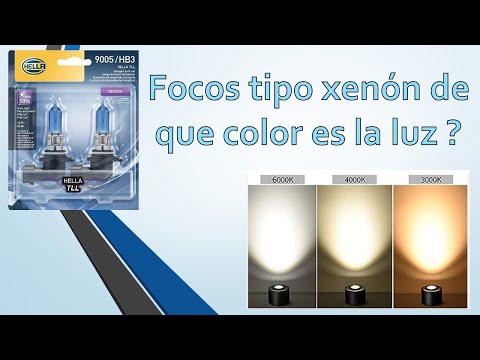 focos hella tipo xenon, de que color es la luz que emiten ? son iguales que los led?