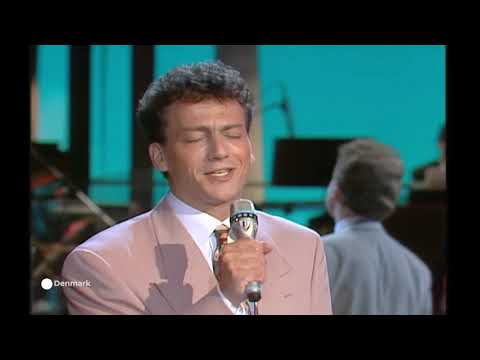 Lige der hvor hjertet slår - Anders Frandsen - Denmark 1991- HQ Eurovision songs with live orchestra