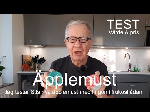 2018-11-25 ÅRSKORTGULDSJ TESTAR SJS NYA FRUKOST ÄPPLEMUST MED LINGON