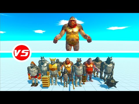 GORO THE GORILLA vs 24x EVERY MUTANT PRIMATES - Animal Revolt Battle Simulator ARBS #66