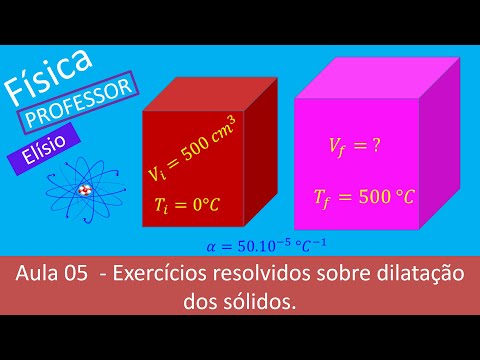 Aula 05 - Exercícios resolvidos sobre dilatação dos sólidos