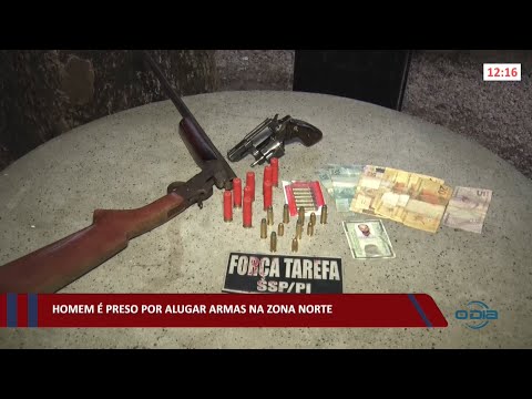 Homem é preso por alugar armas na zona norte 12 01 2022