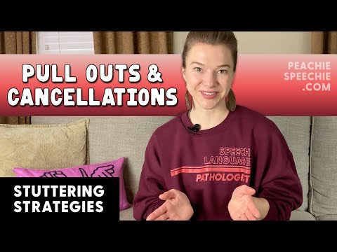 Pull Out and Cancellation Stuttering Strategies by Peachie Speechie