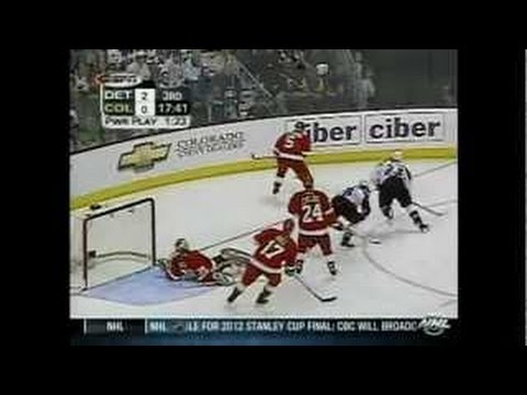 2002 Playoffs: Col @ Det - Game 1 Highlights
