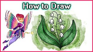 How to Draw Lily of the Valley | Easy Drawings for Beginners