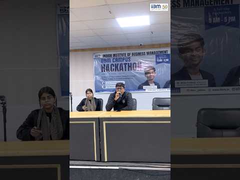 A glimpse from the Pre-Hackathon Workshop at IIBM Campus.