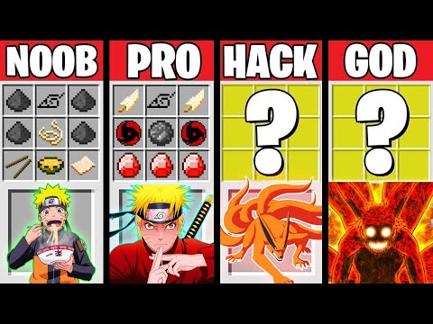 EPIC MINECRAFT BATTLE: Naruto Evolution! Noob vs Pro vs Hacker vs God
