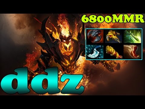 Dota 2 - ddz 6800 MMR Plays Shadow Fiend Vol 1 - Ranked Match Gameplay!