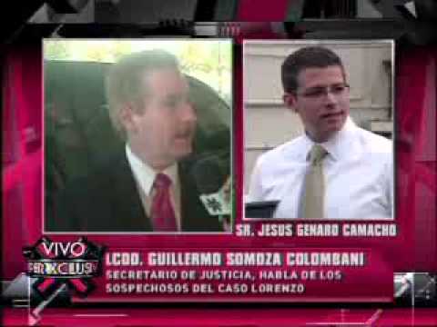 SuperXclusivo 10/28/11 - Guillermo Somoza habla sobre los sospechosos en el caso de Lorenzo Cacho
