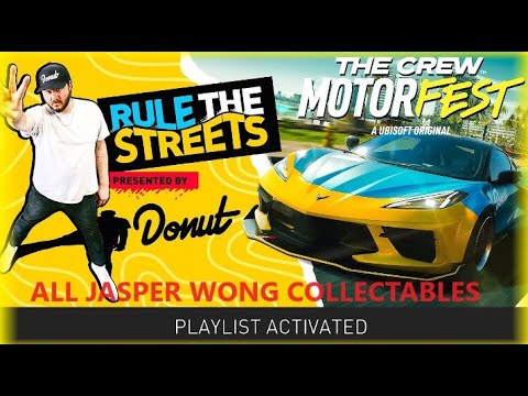 ALL 53 JASPER WONG COLLECTABLE LOCATIONS!! - DONUT X JASPER WONG - THE CREW MOTORFEST