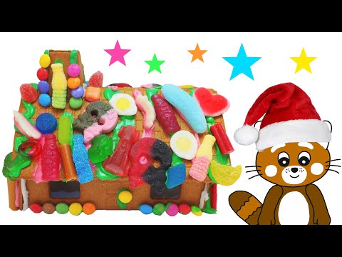 Pukkins och Lotass gör ett roligt pepparkakshus - Pukkins jul - Lek med oss