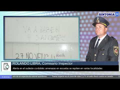 Amenazas en escuelas de Córdoba: investigan pintadas con mensajes de tiroteo en el depto Unión