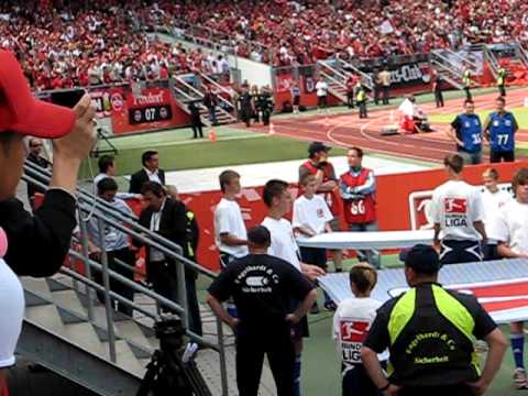 1. FC Nürnberg - Energie Cottbus (2. Relegationsspiel, 31.05.2009, "Einlauf der Mannschaften)