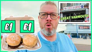 The £1 BURGER! UK's CHEAPEST! It's NOT In BLACKPOOL!