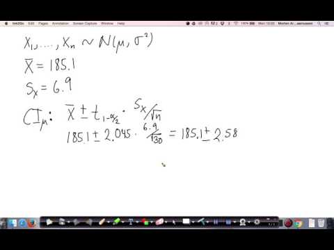 8 - Normal distribution Confidence Interval Video